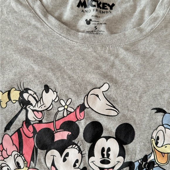 Mickey and Friends women's gray t-shirt, size S - Picture 3 of 7